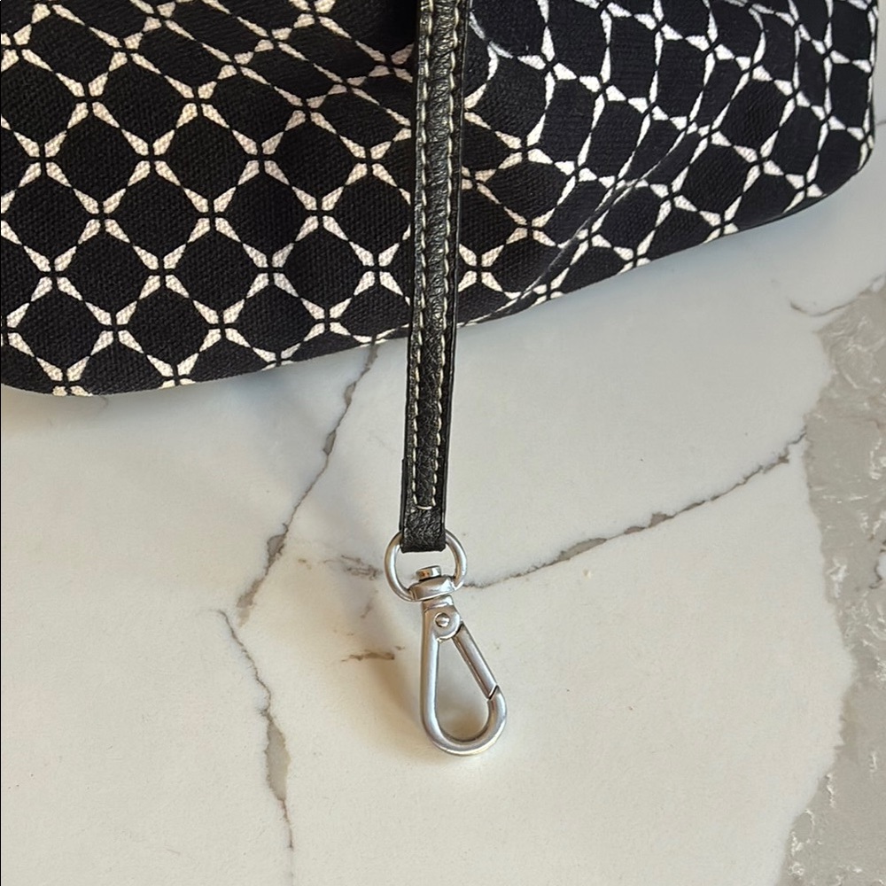 Talbots Black and White Fabric Purse - Picture 4 of 6